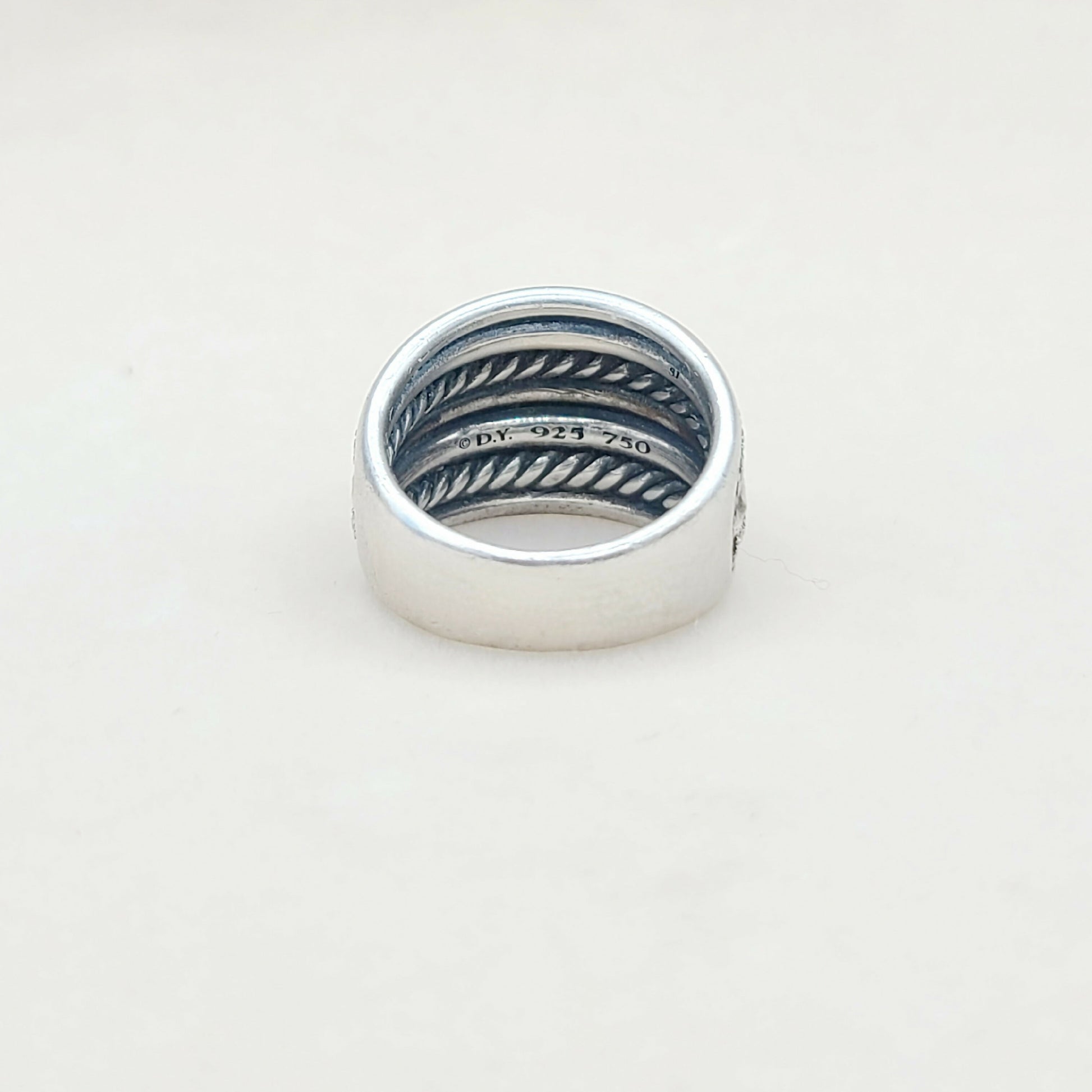    David Yurman Midnight Melange Ring – Diamonds & Gold