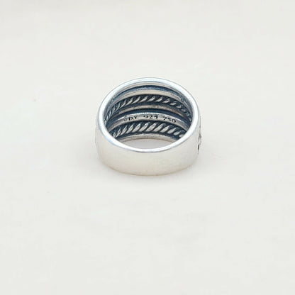    David Yurman Midnight Melange Ring – Diamonds & Gold