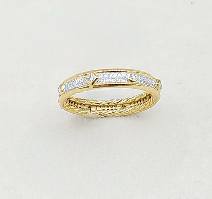    David Yurman Modern Renaissance Ring 18K Gold & Diamonds