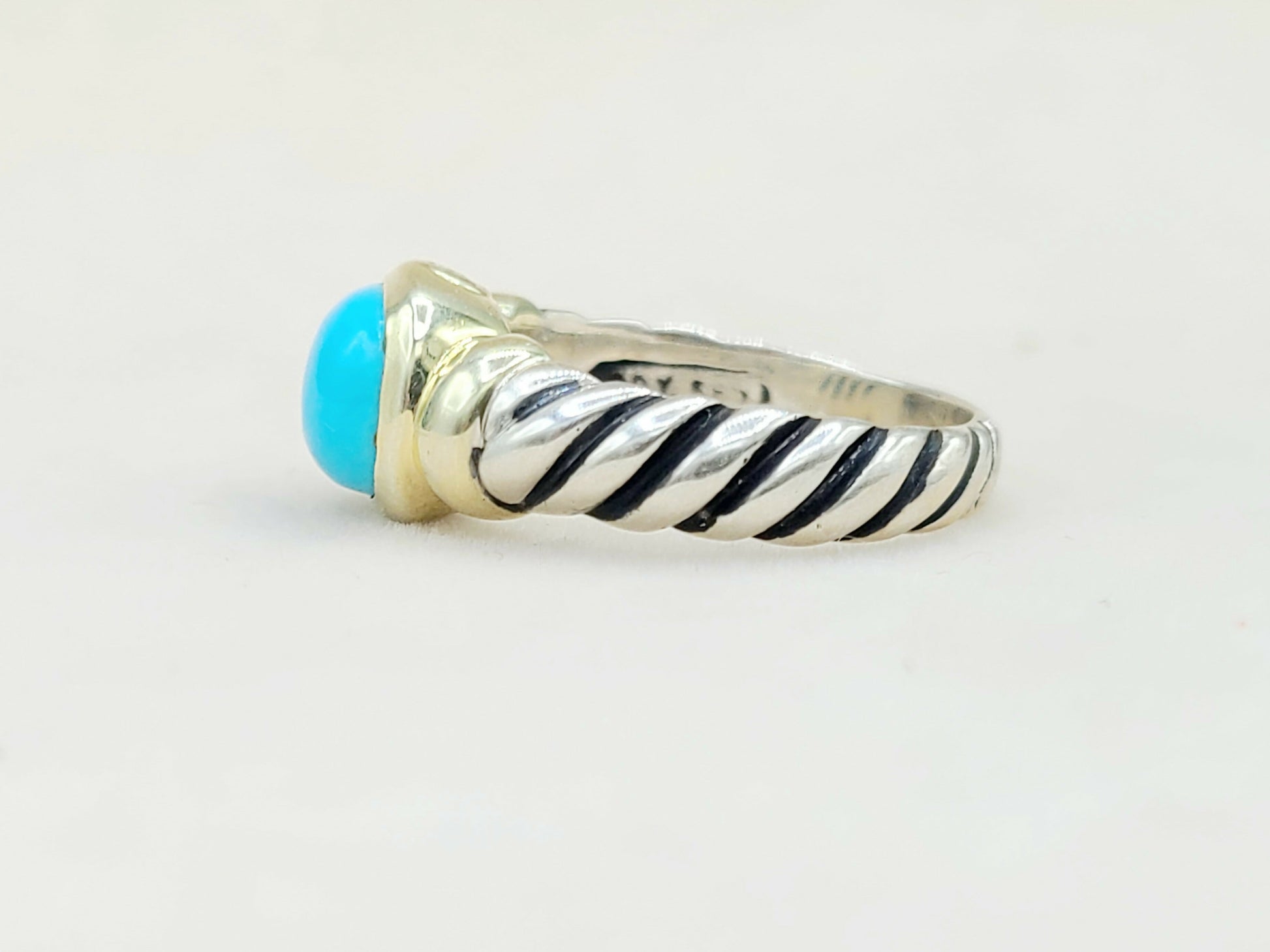    David Yurman Noblesse Ring Turquoise & Gold