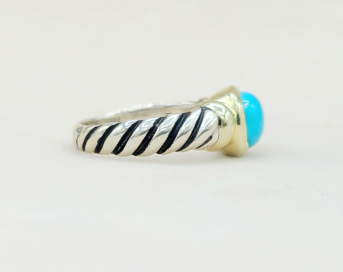    David Yurman Noblesse Ring Turquoise & Gold