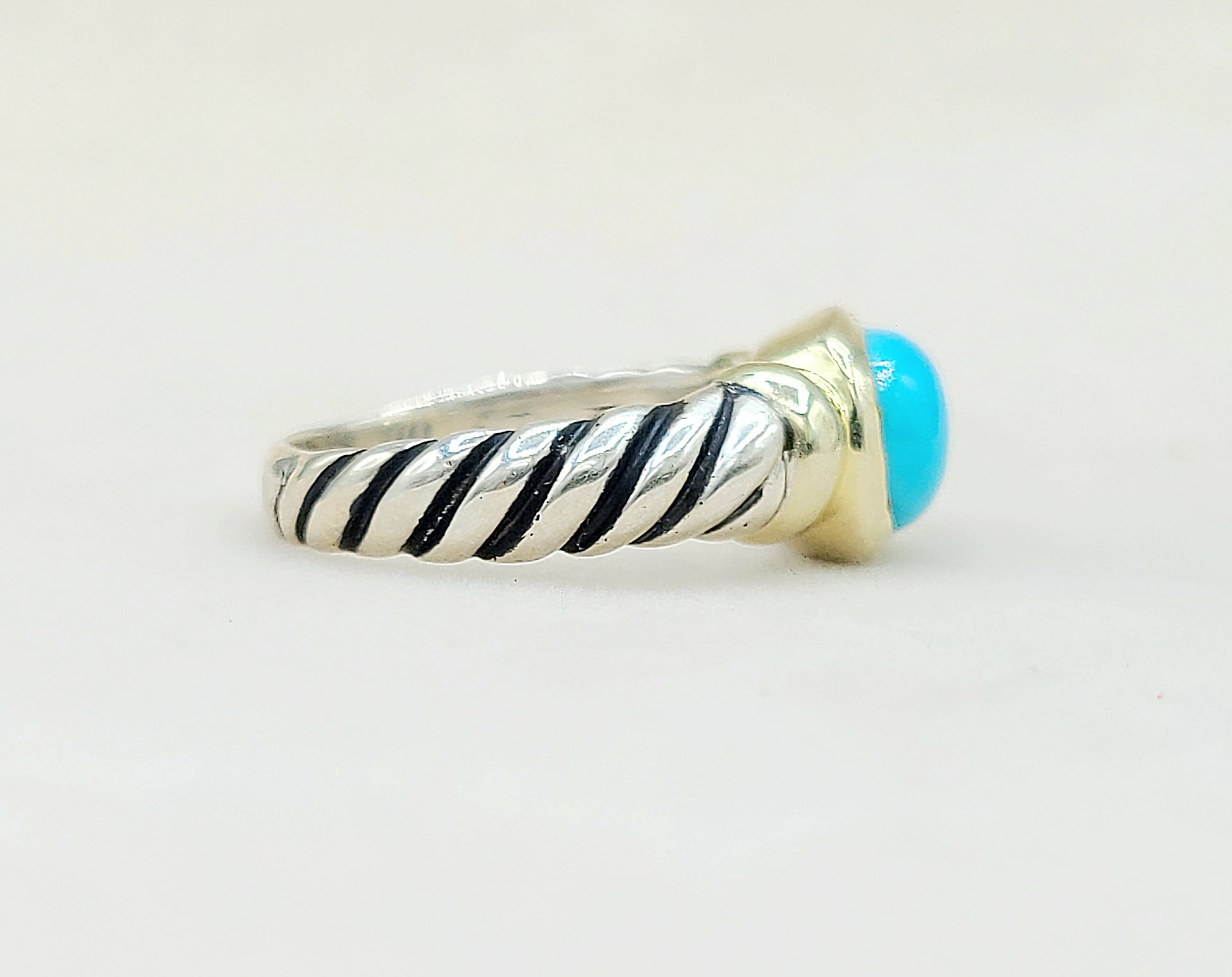    David Yurman Noblesse Ring Turquoise & Gold