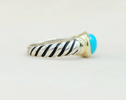    David Yurman Noblesse Ring Turquoise & Gold