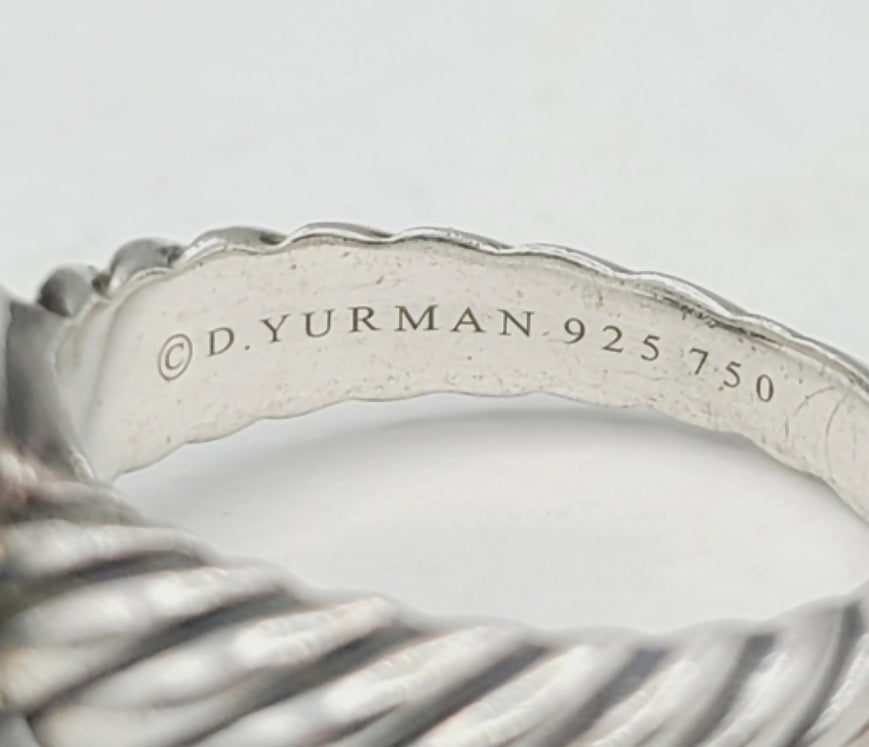    David Yurman Noblesse Ring With Diamonds & Gold