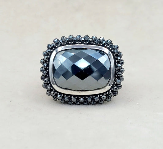    David Yurman-Osetra-Berries Ring-With-Hematite-