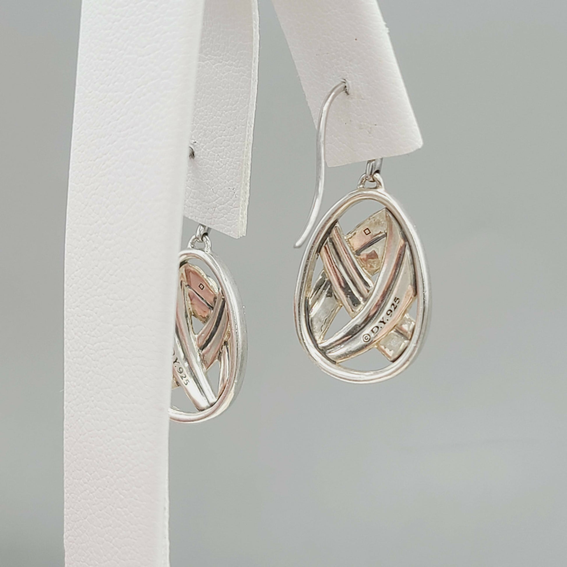    David Yurman Papyrus Crossover Drop Earrings Diamonds