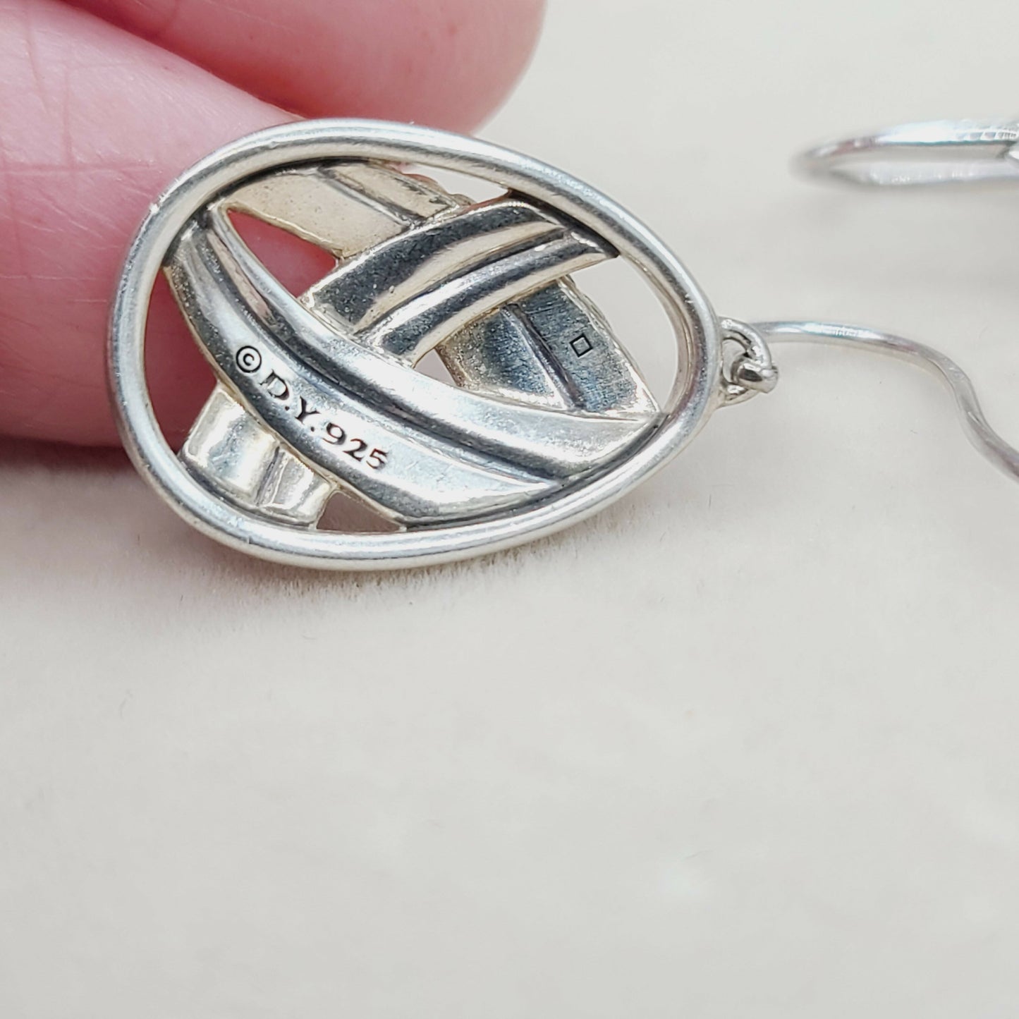    David Yurman Papyrus Crossover Drop Earrings Diamonds