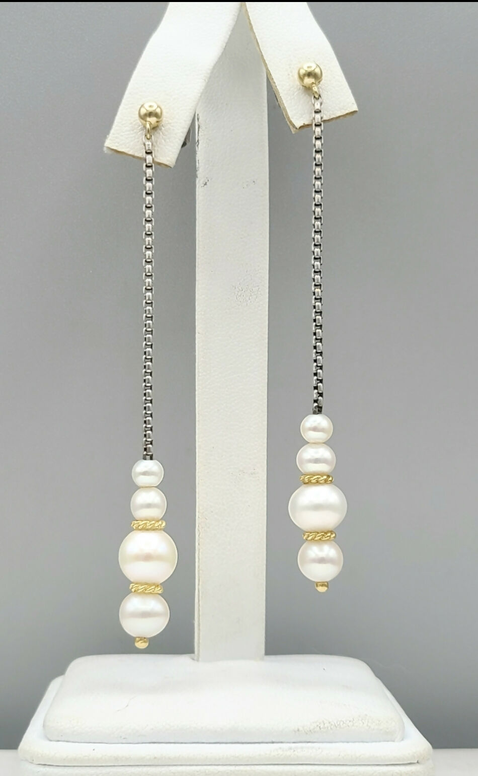    David Yurman-Pearl-Drop-Gold-Station-Earrings