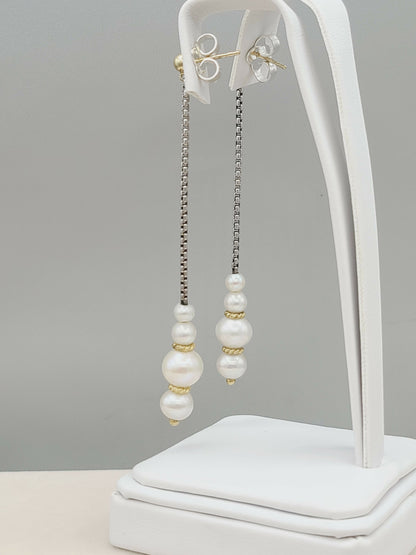    David Yurman-Pearl-Drop-Gold-Station-Earrings