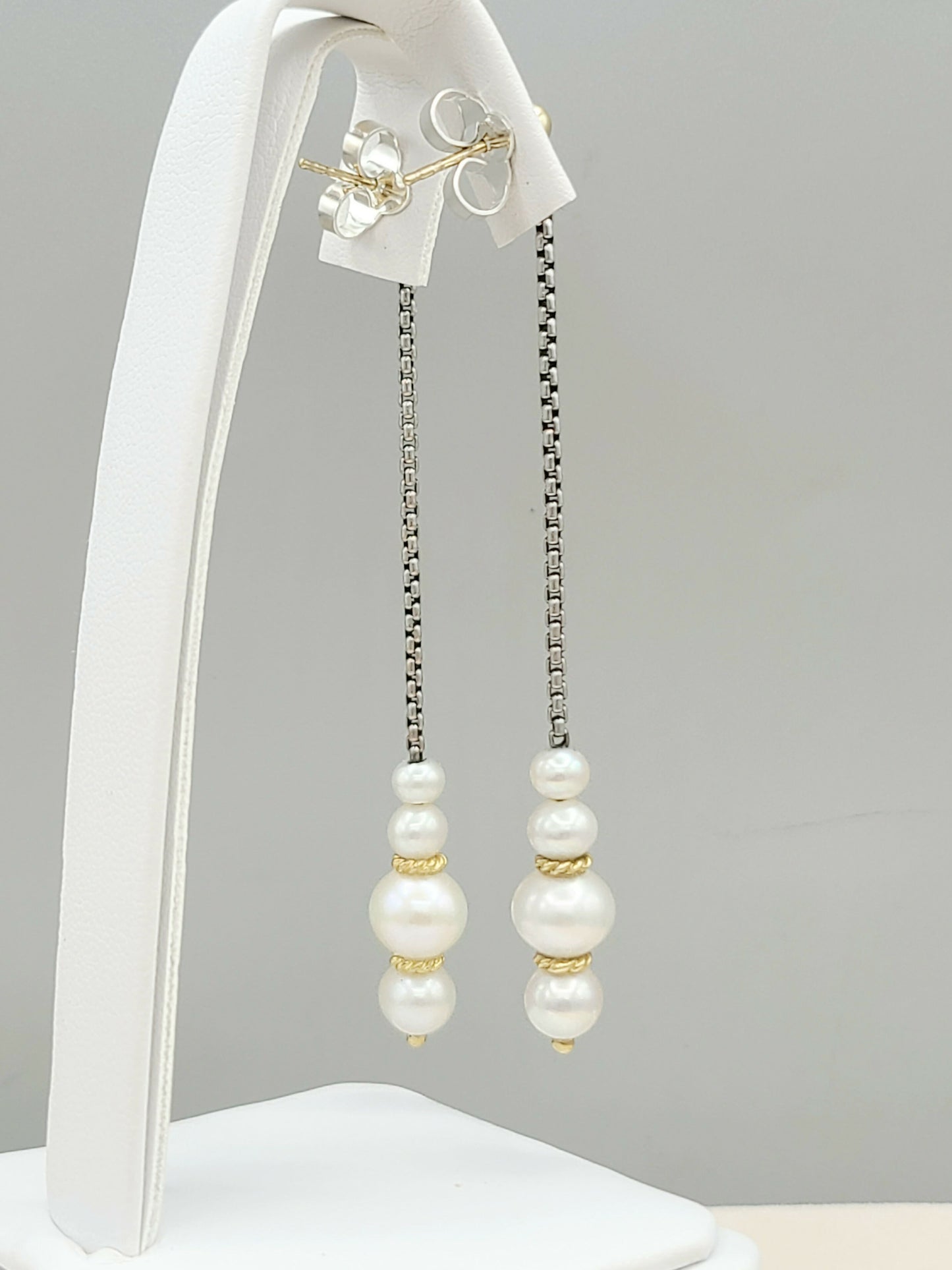    David Yurman-Pearl-Drop-Gold-Station-Earrings