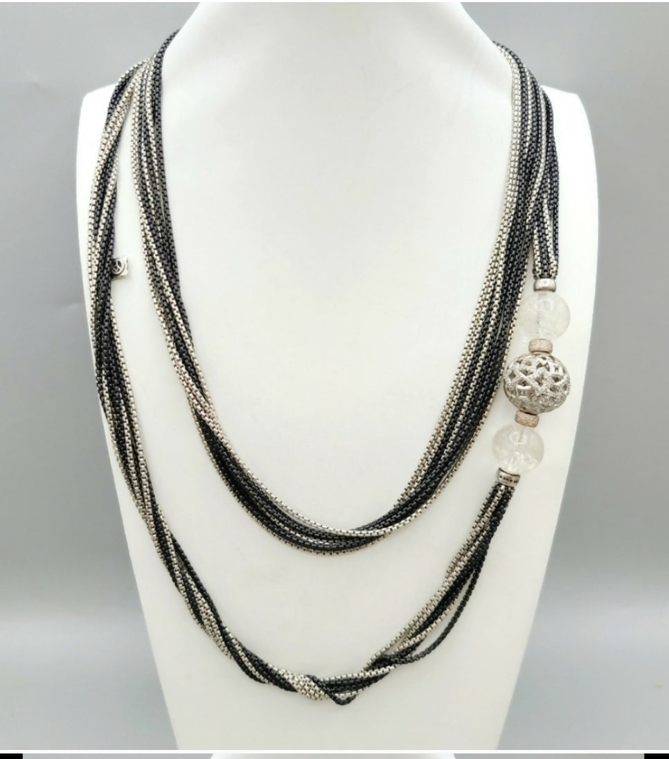    David Yurman Quatrefoil Quartz Chain Necklace – Diamonds