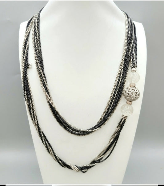    David Yurman Quatrefoil Quartz Chain Necklace – Diamonds