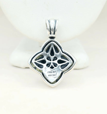    David Yurman  Quatrefoil Thoroughbred Pendant Large