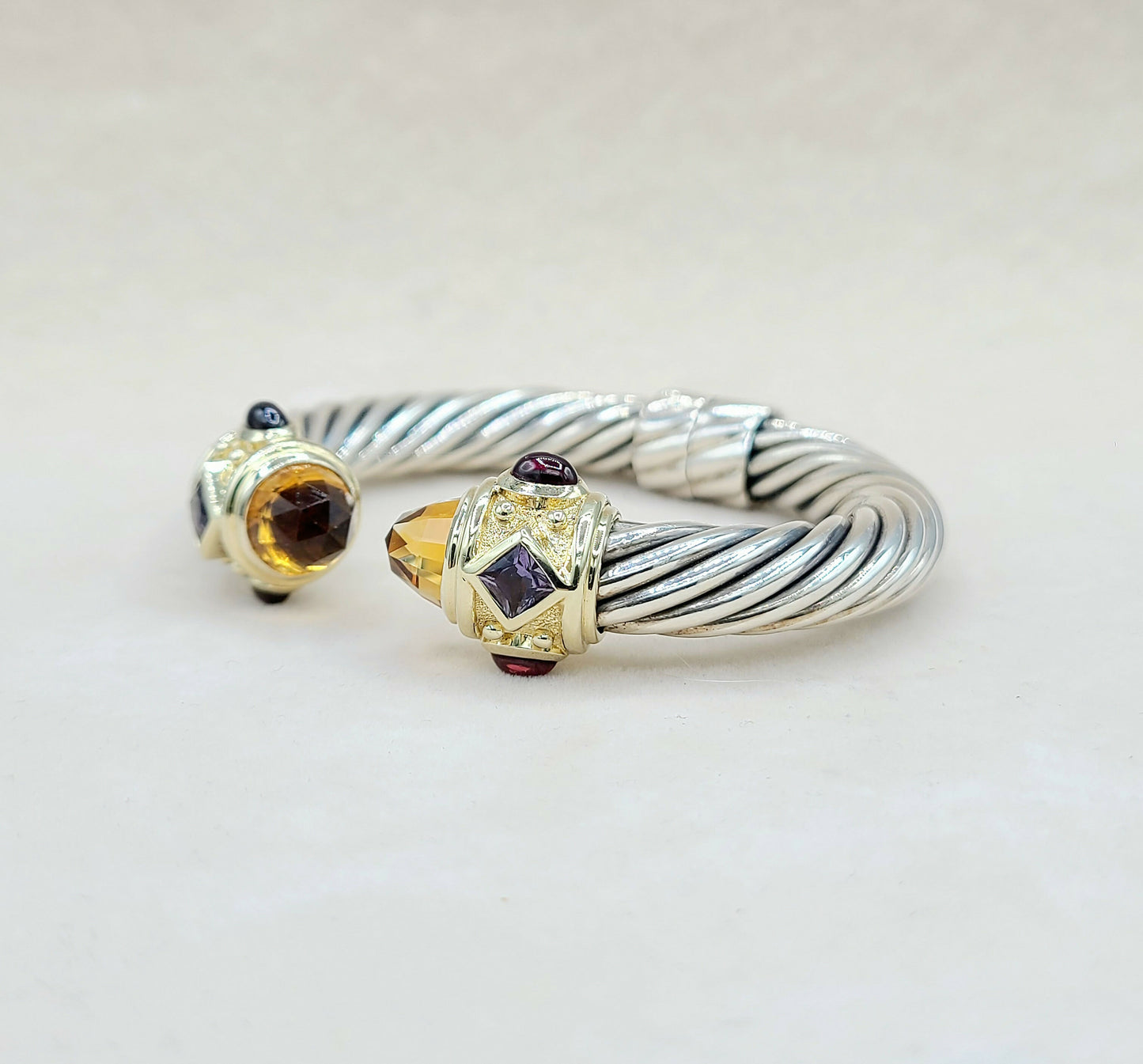    David Yurman Renaissance Bracelet 10mm Citrine & Iolite