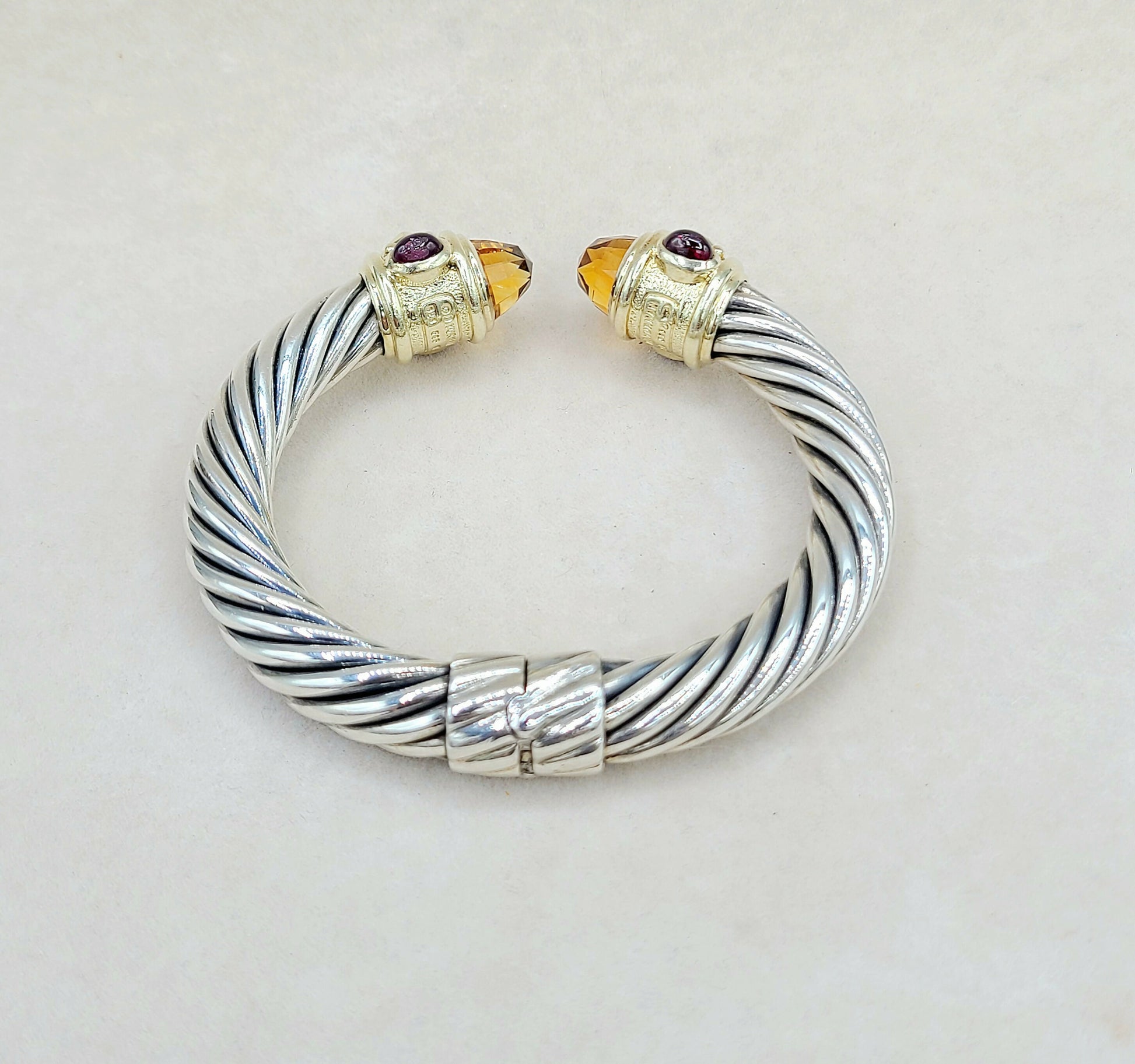   David Yurman Renaissance Bracelet 10mm Citrine & Iolite