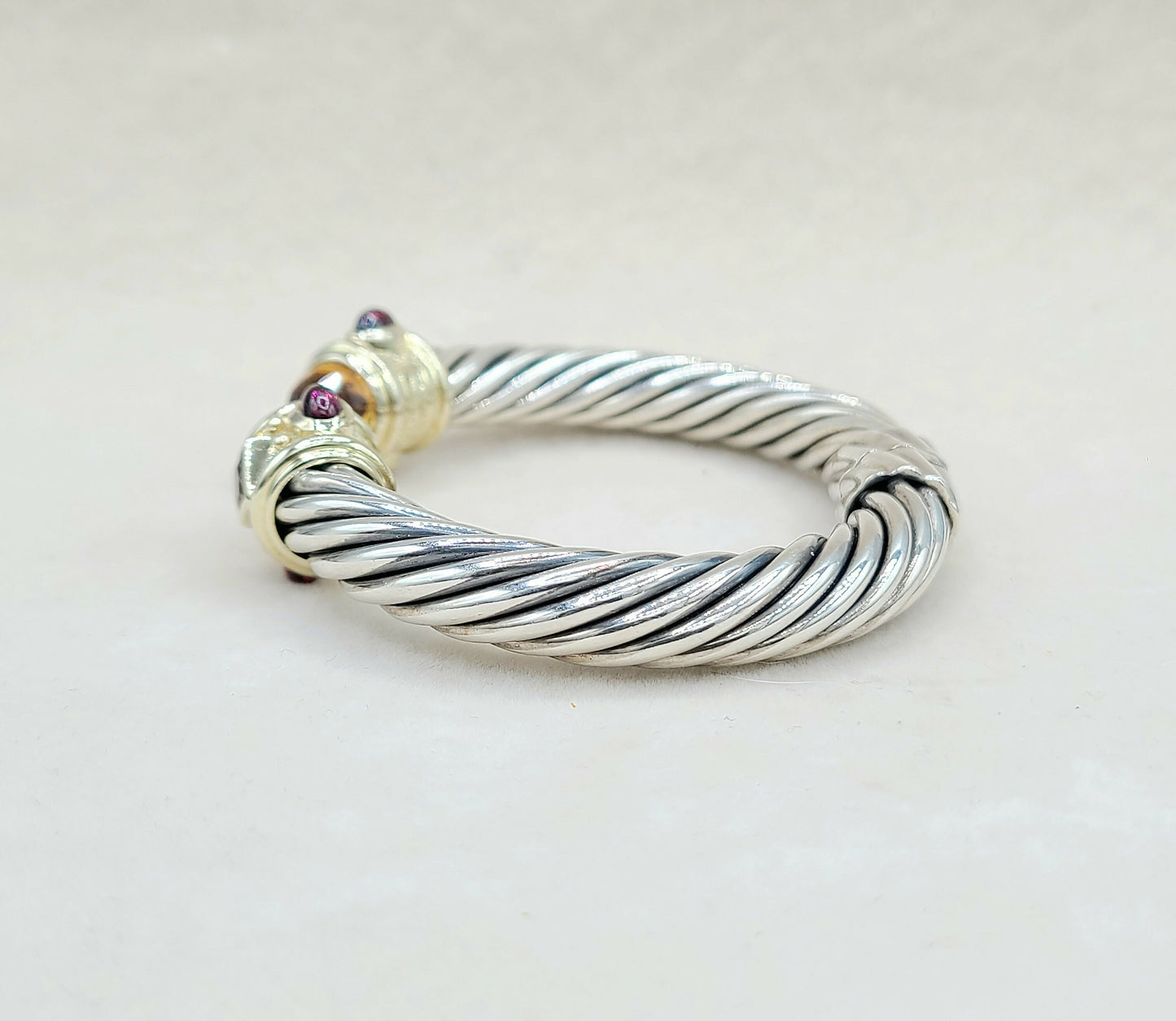    David Yurman Renaissance Bracelet 10mm Citrine & Iolite
