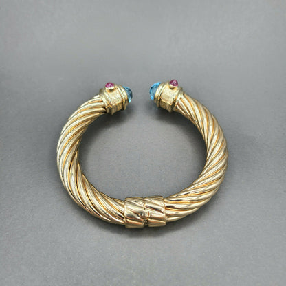    David Yurman Renaissance Bracelet 10mm Topaz & Tourmaline