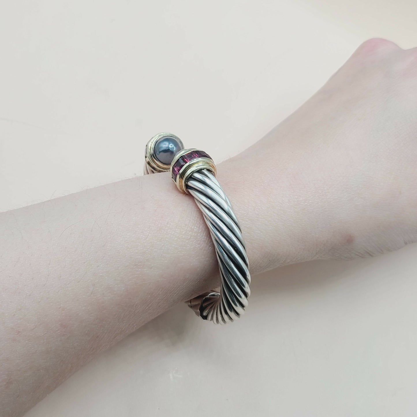    David Yurman Renaissance Bracelet 10mm with Hematite