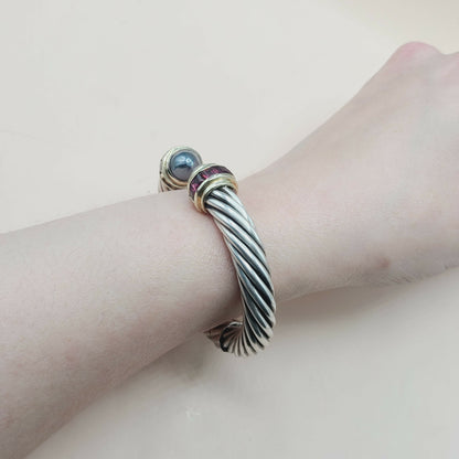    David Yurman Renaissance Bracelet 10mm with Hematite