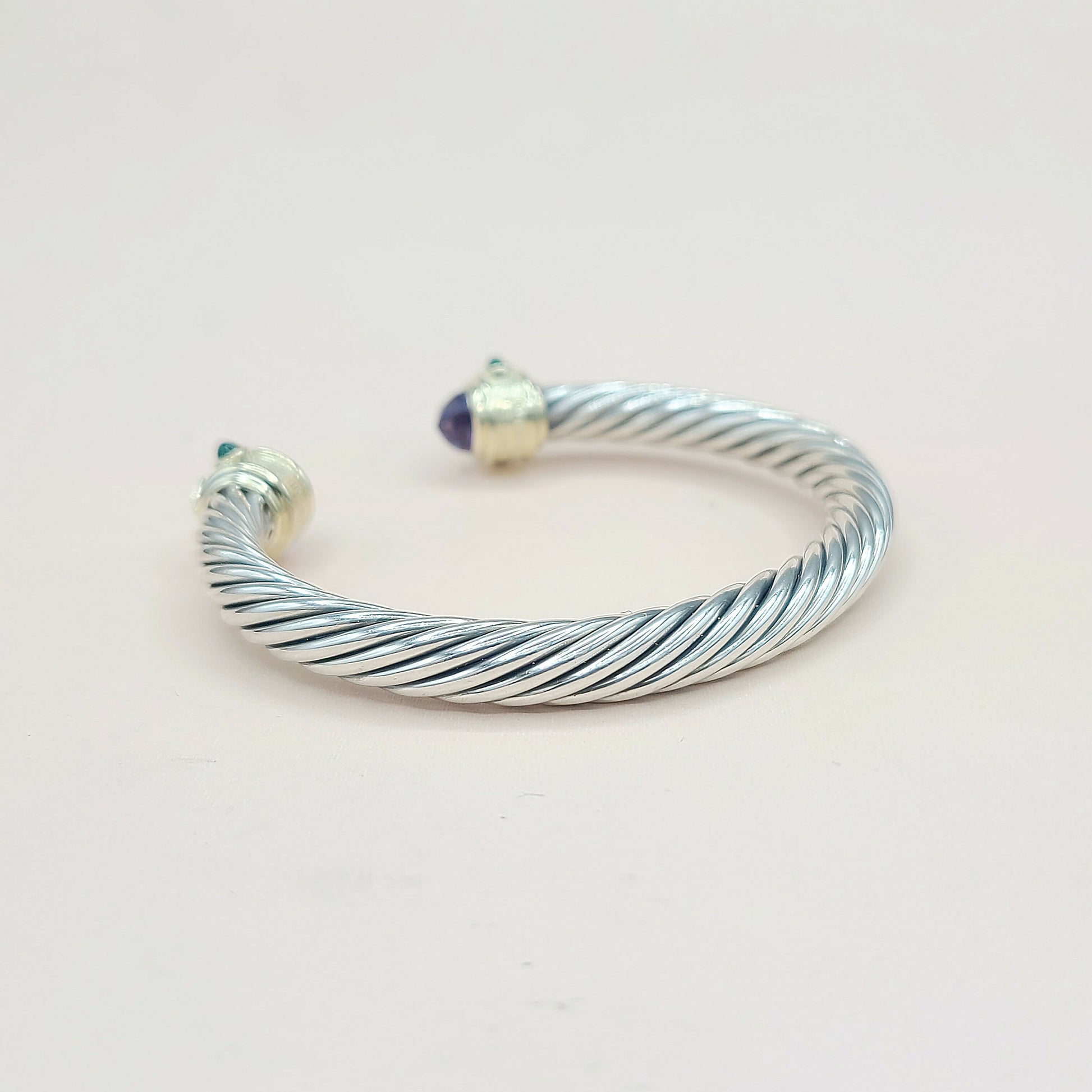    David Yurman Renaissance Bracelet 7mm Amethyst & Garnet