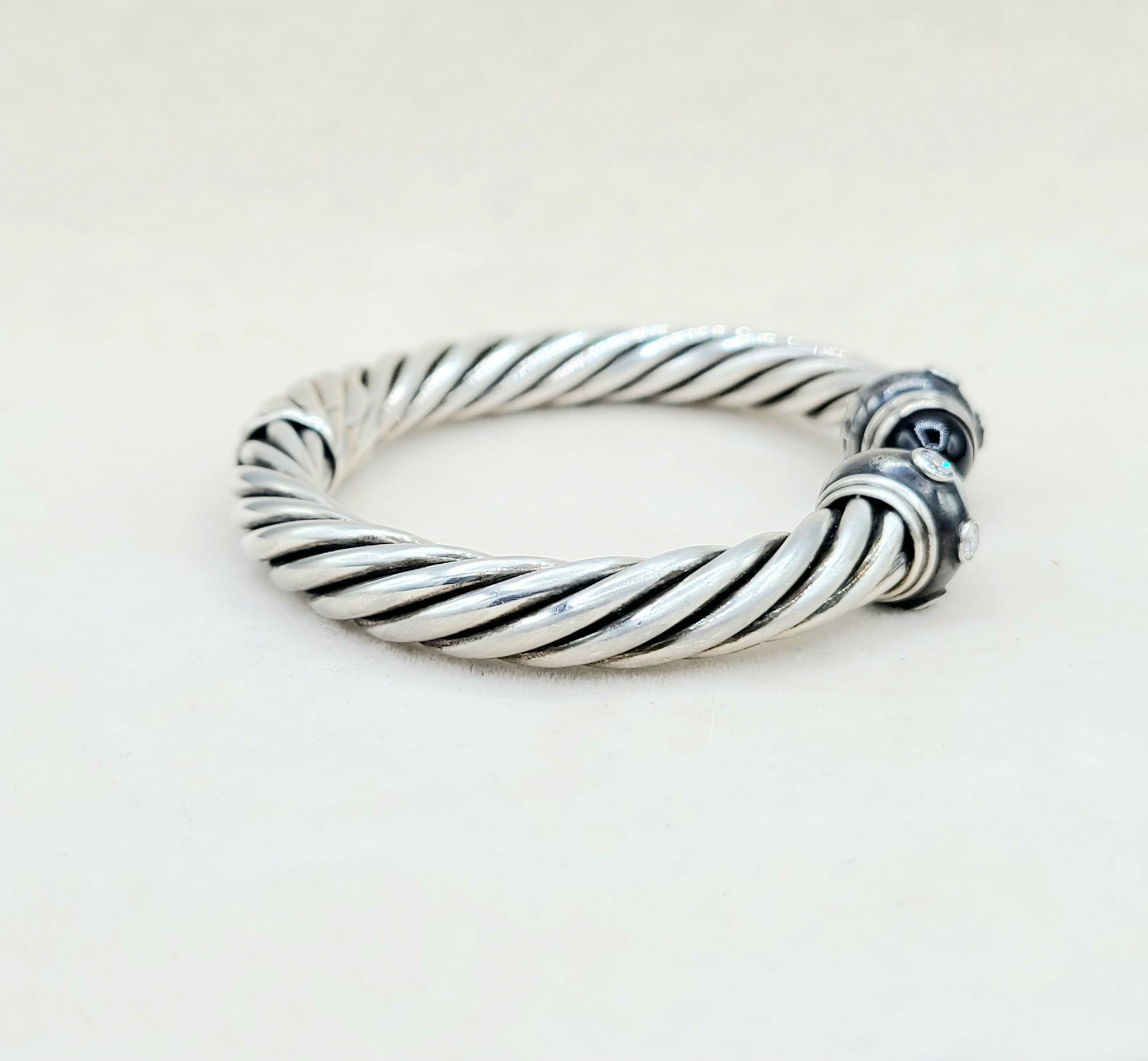    David Yurman Renaissance Bracelet Black Onyx & Diamonds
