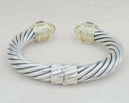    David Yurman Renaissance Bracelet: Citrine Garnet Tourmaline