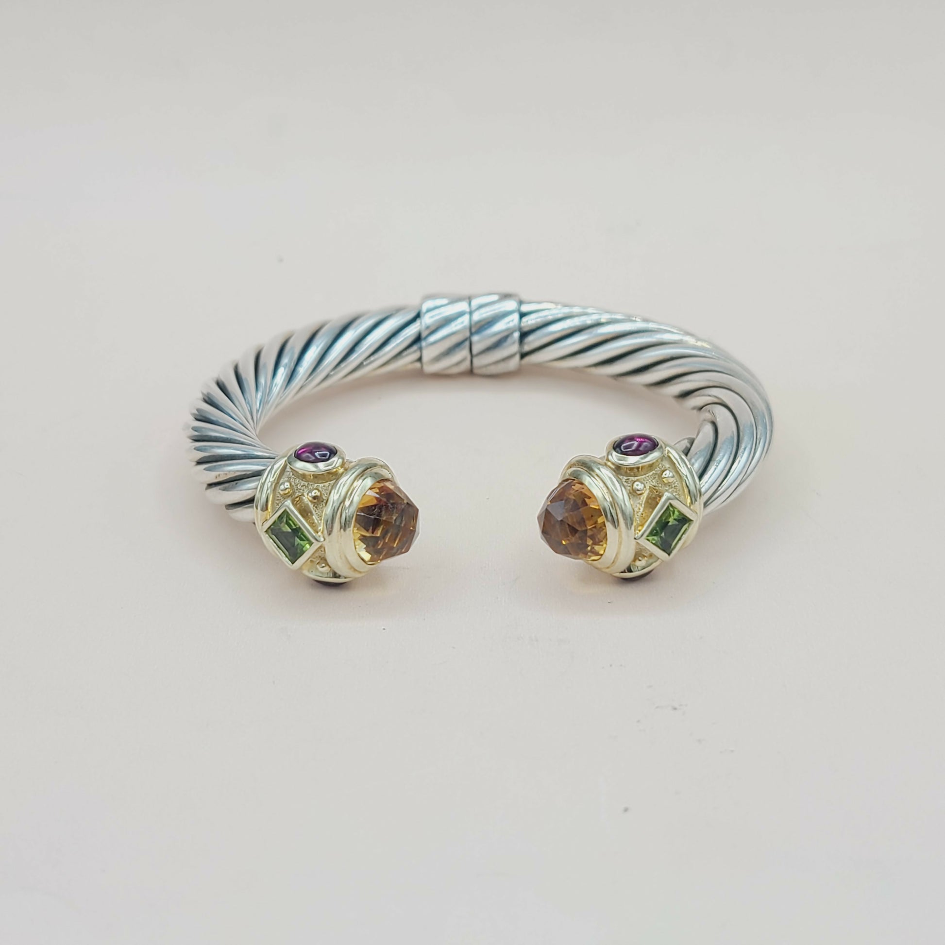    David Yurman Renaissance Bracelet Citrine, Peridot & Garnet