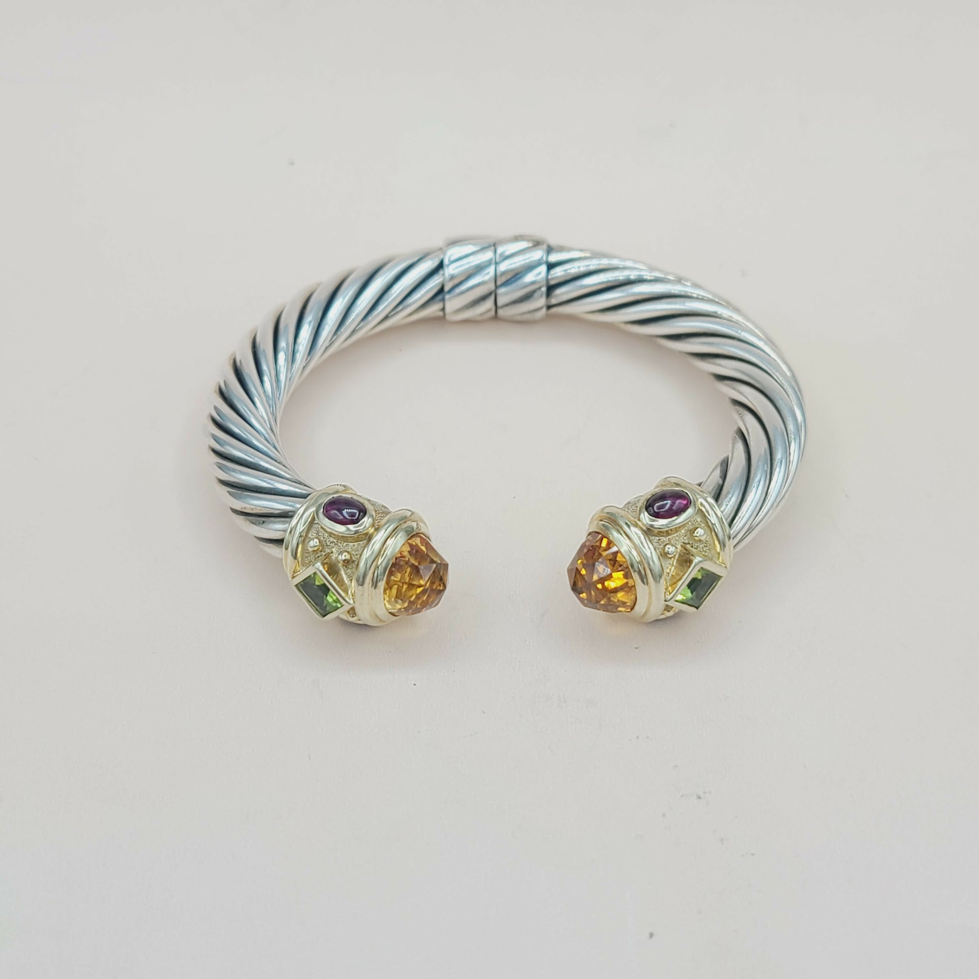    David Yurman Renaissance Bracelet Citrine, Peridot & Garnet