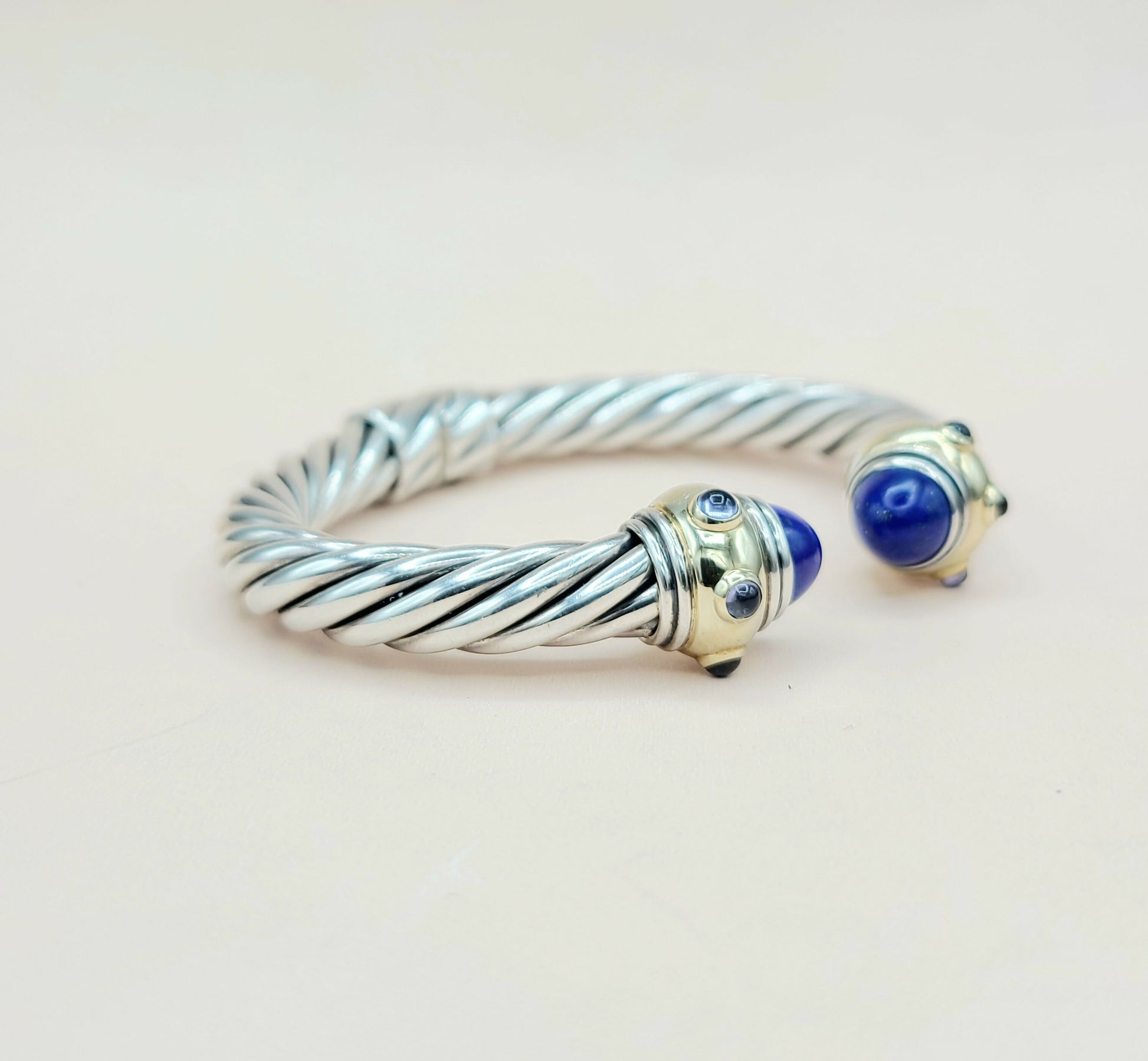    David Yurman Renaissance Bracelet Lapis, Iolite & Gold