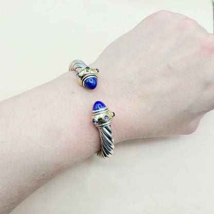    David Yurman Renaissance Bracelet Lapis, Iolite & Gold