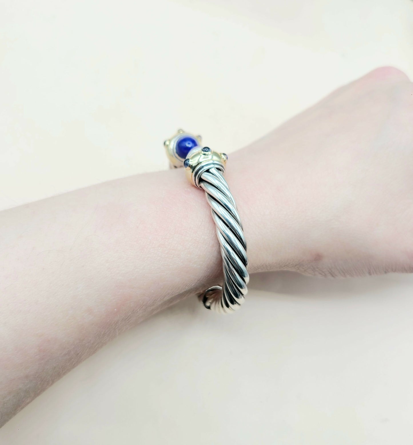    David Yurman Renaissance Bracelet Lapis, Iolite & Gold