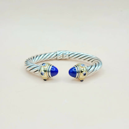   David Yurman Renaissance Bracelet Lapis, Iolite & Gold