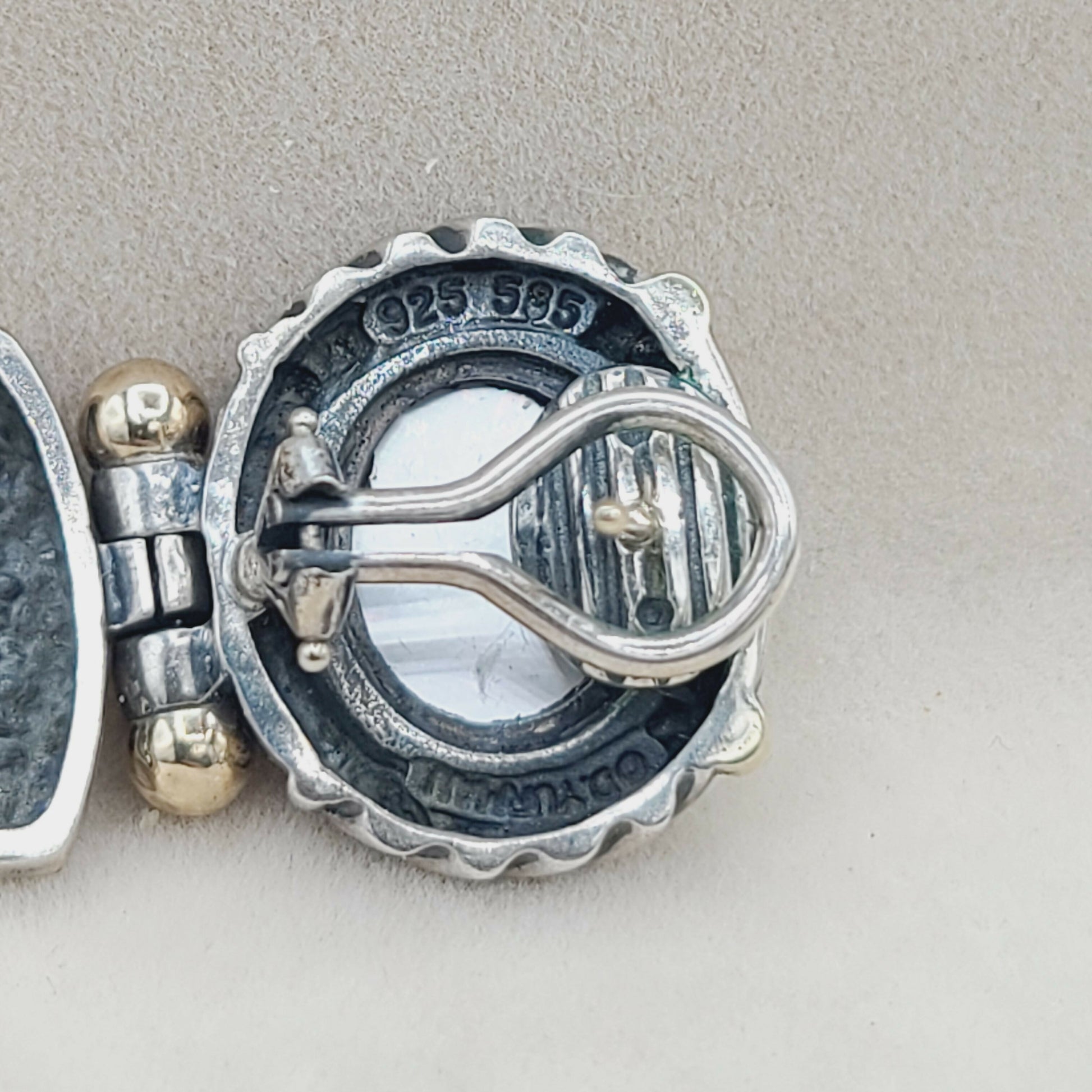    David Yurman Renaissance Drop Earrings Pearl & Garnet