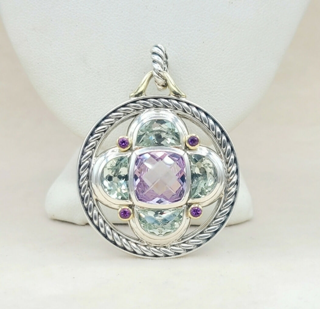    David Yurman Renaissance Half Moon Pendant – Oversized