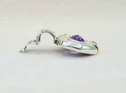    David Yurman Renaissance Pendant Amethyst & Pink Tourmaline