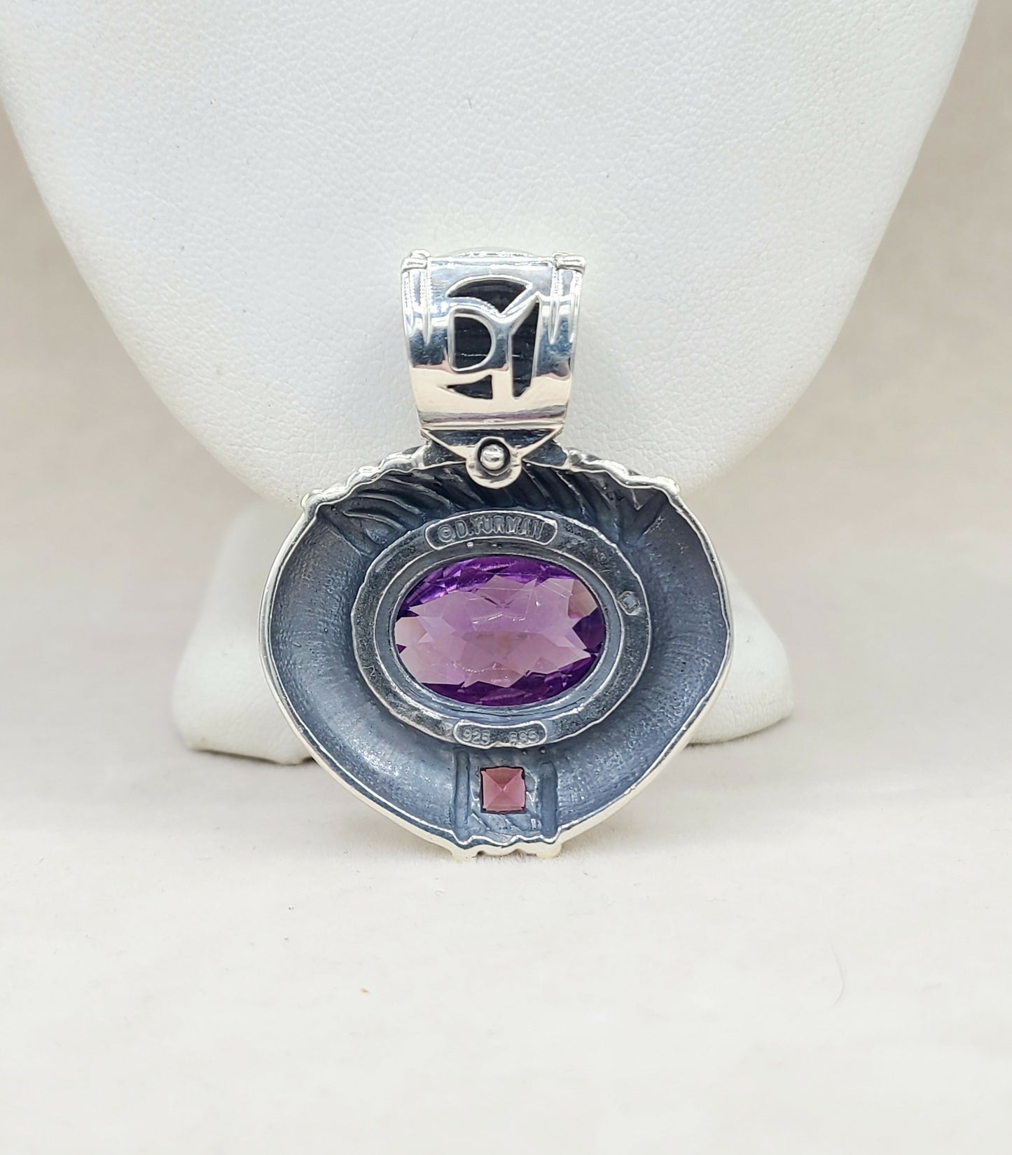    David Yurman Renaissance Pendant Amethyst & Pink Tourmaline