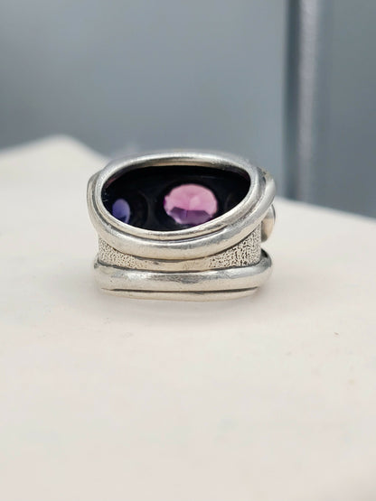    David Yurman Renaissance Ring Pink Tourmaline & Iolite