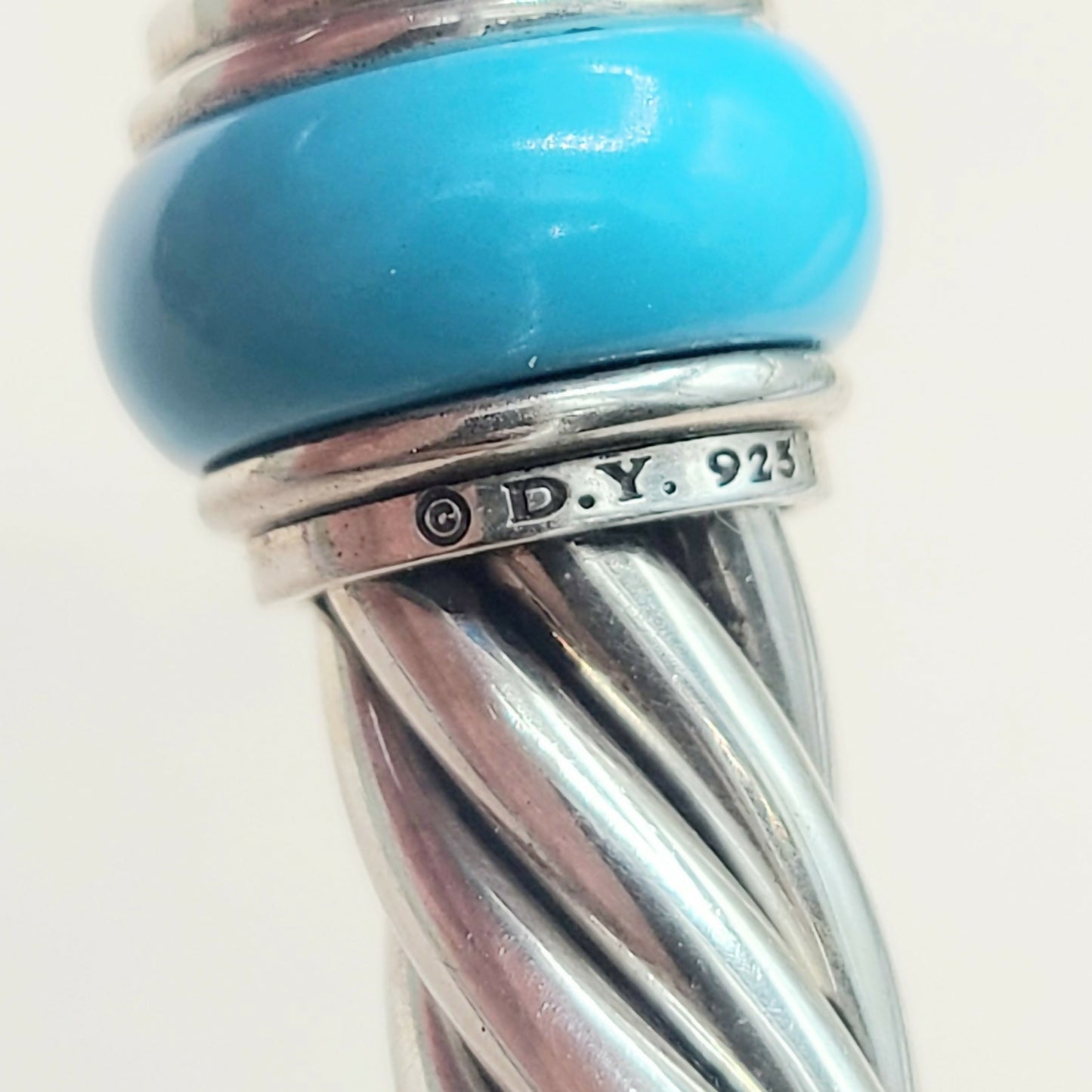    David Yurman Rondelle Cable Bracelet Lapis & Turquoise