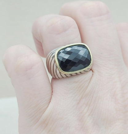   David Yurman Sculpted Waverly Garnet Ring