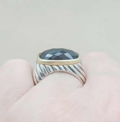    David Yurman Sculpted Waverly Garnet Ring