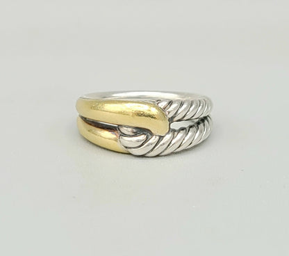    David Yurman Single-Loop Labyrinth Ring