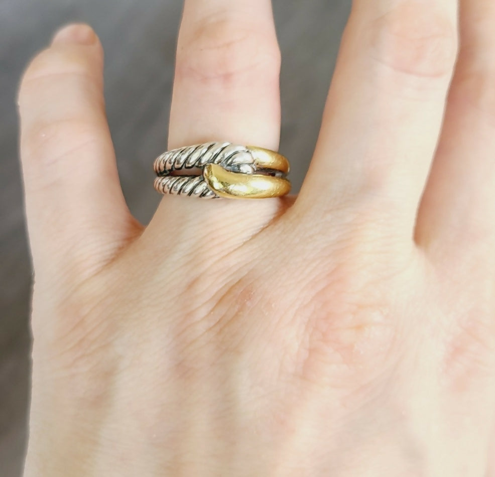    David Yurman Single-Loop Labyrinth Ring