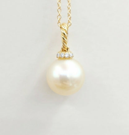   David Yurman Solari Necklace – 18k Gold, Pearl & Diamonds