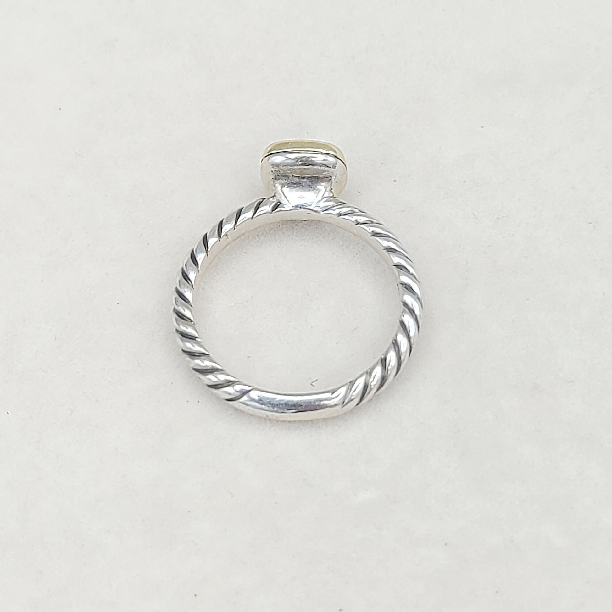   David Yurman Stackable Ring Peridot & Gold