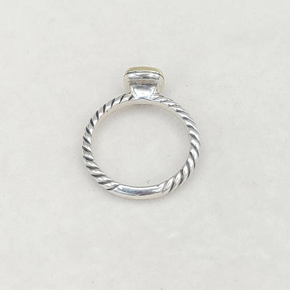    David Yurman Stackable Ring Peridot & Gold