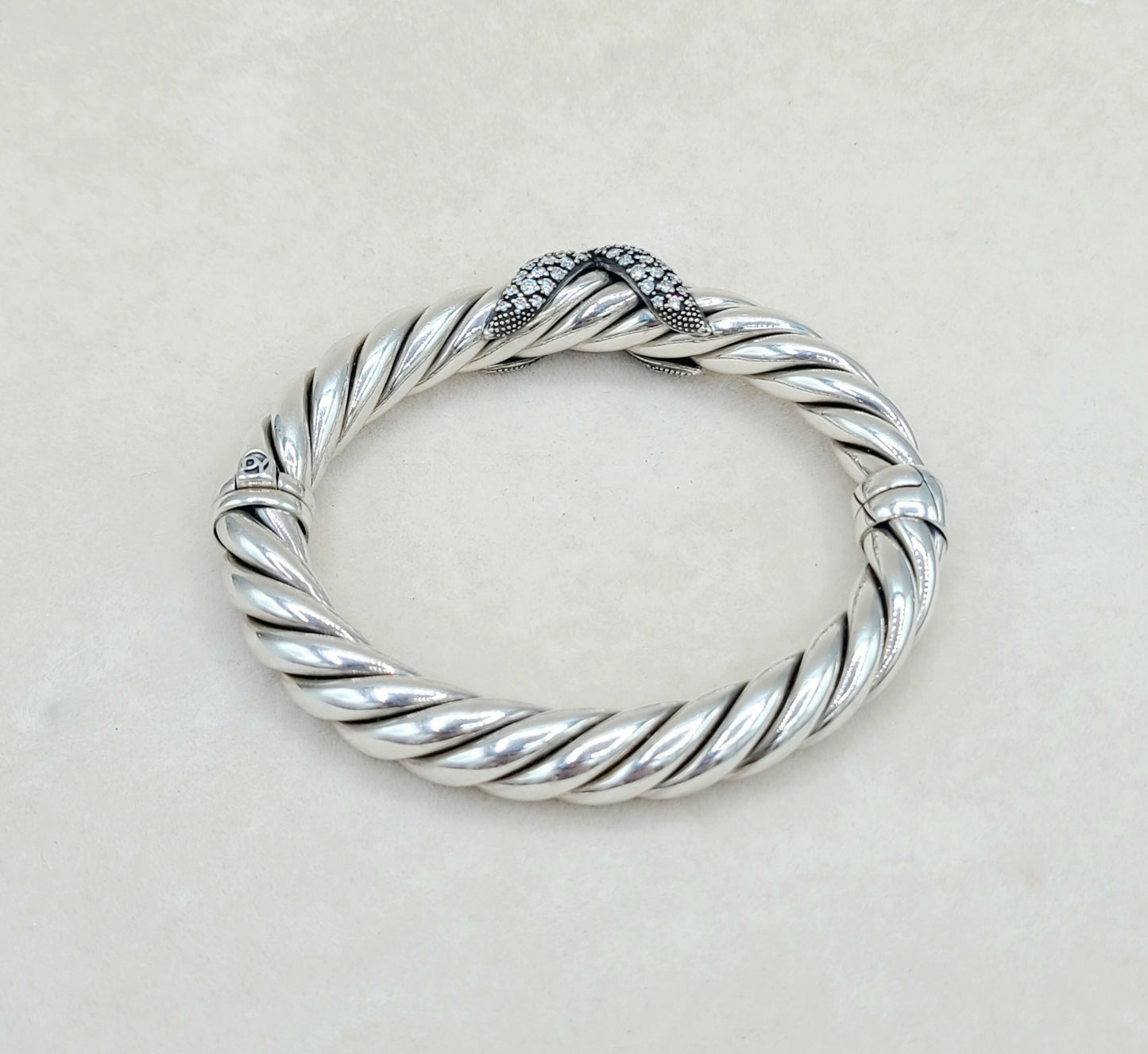    David Yurman Starlight Cable Bracelet Diamond X Vintage