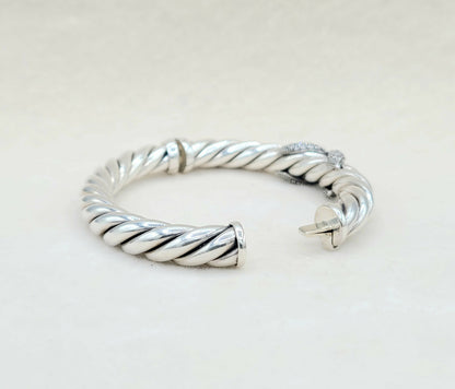    David Yurman Starlight Cable Bracelet Diamond X Vintage