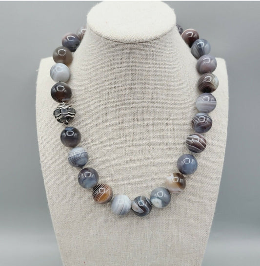    David Yurman Statement Couture Necklace – Agate & Moonstone
