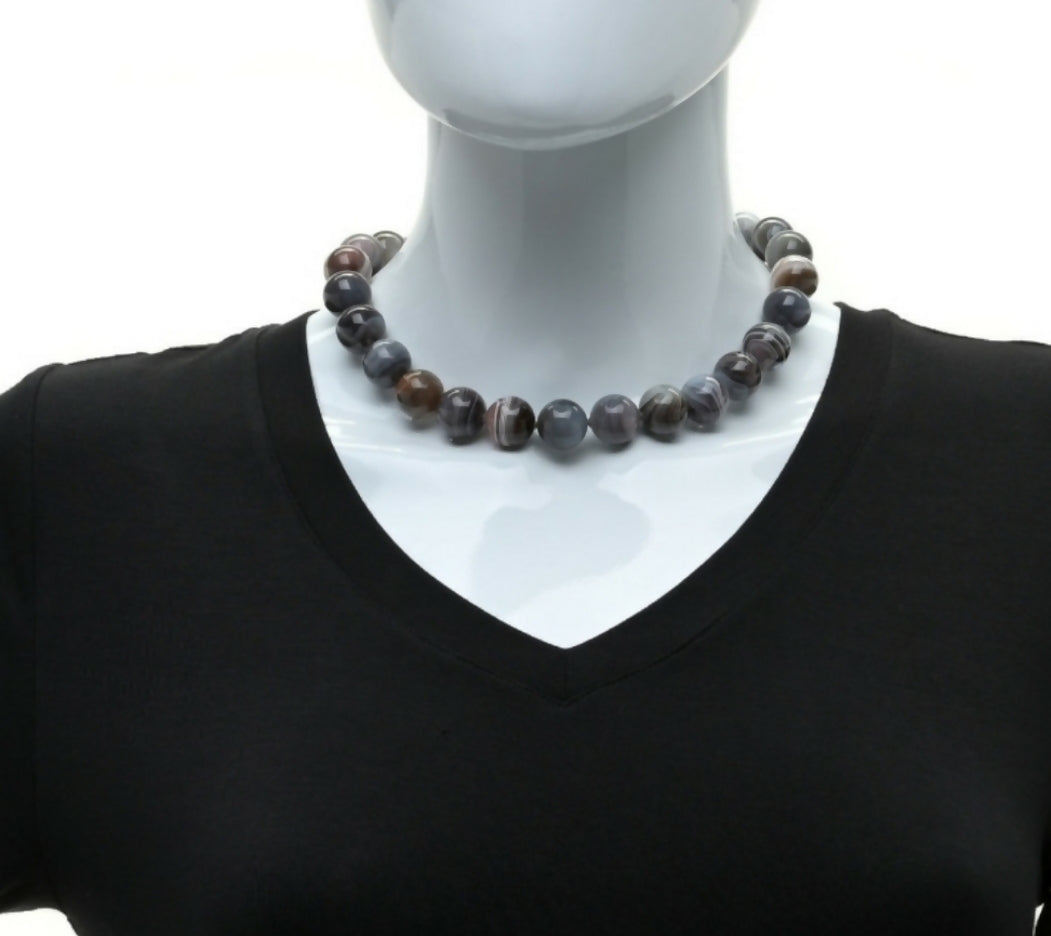    David Yurman Statement Couture Necklace – Agate & Moonstone