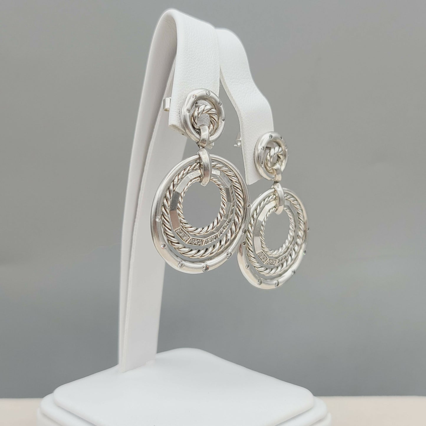    David Yurman-Stax-Drop-Earrings-With Diamonds
